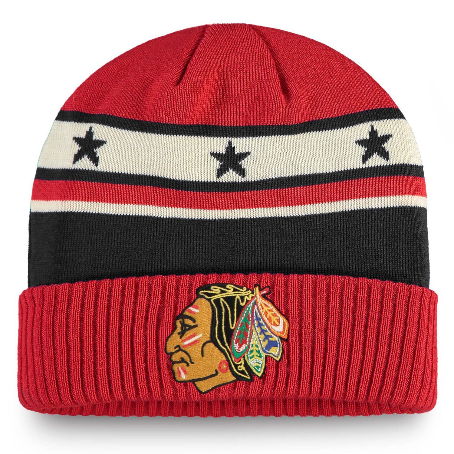 blackhawks knit hat