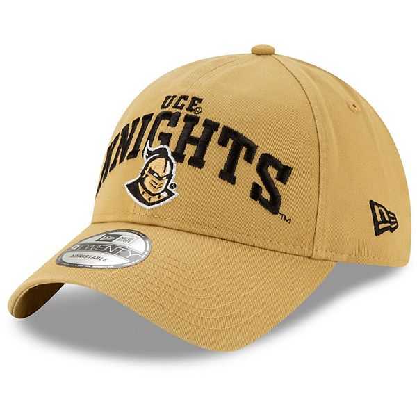 Men S New Era Gold Ucf Knights Arch Over Logo 9twenty Adjustable Hat