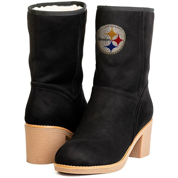 Women's Pittsburgh Steelers Cuce Nude Slip-On Sandals