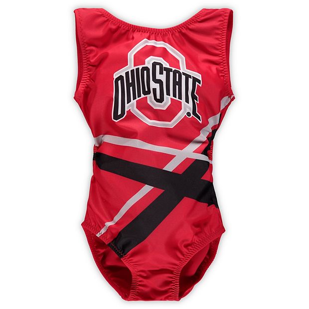 Girls Youth Scarlet Ohio State Buckeyes Leotard