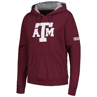 Women's Maroon Texas A&M Aggies Team Big Logo Pullover Hoodie