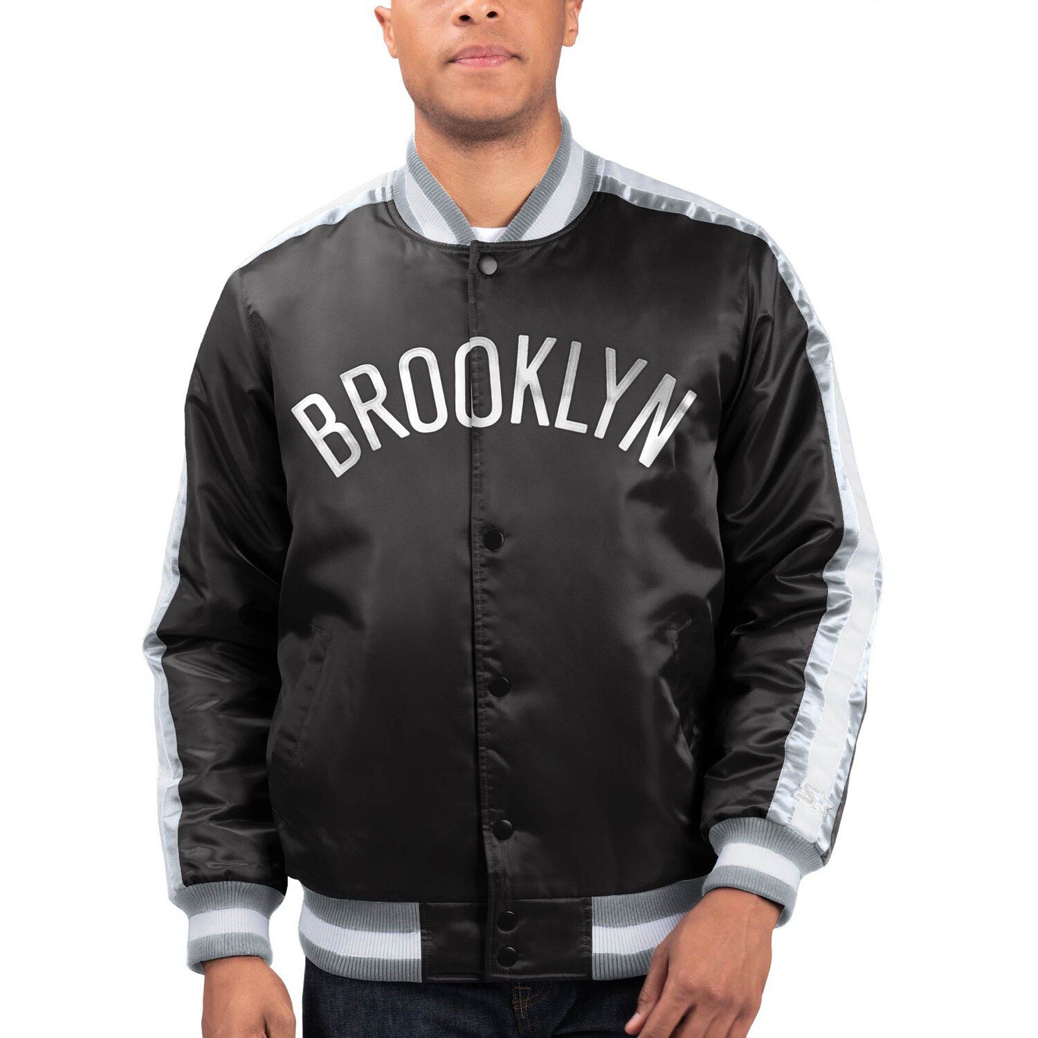 brooklyn nets satin jacket