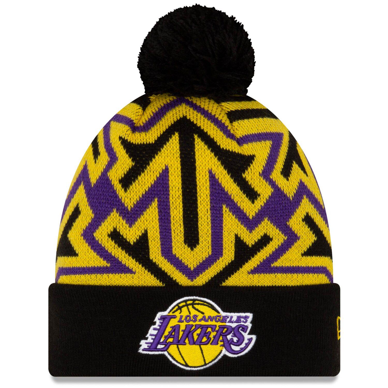 lakers beanie black