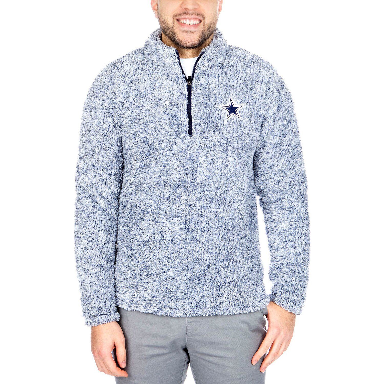 dallas cowboys quarter zip pullover