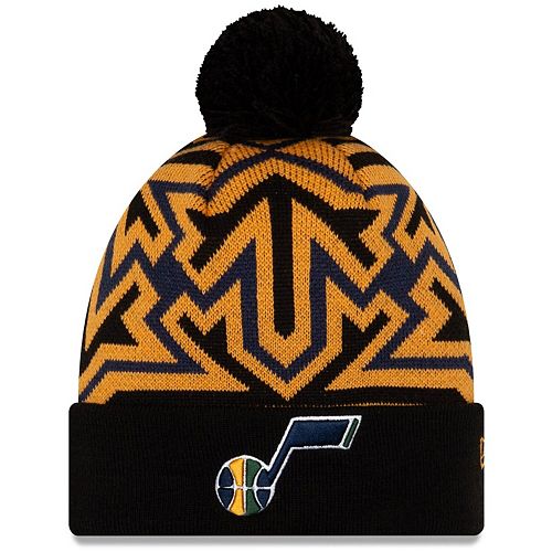 Men S New Era Black Gold Utah Jazz Big Flake Cuffed Knit Hat With Pom Flake is a song written and sung by jack johnson. kohl s