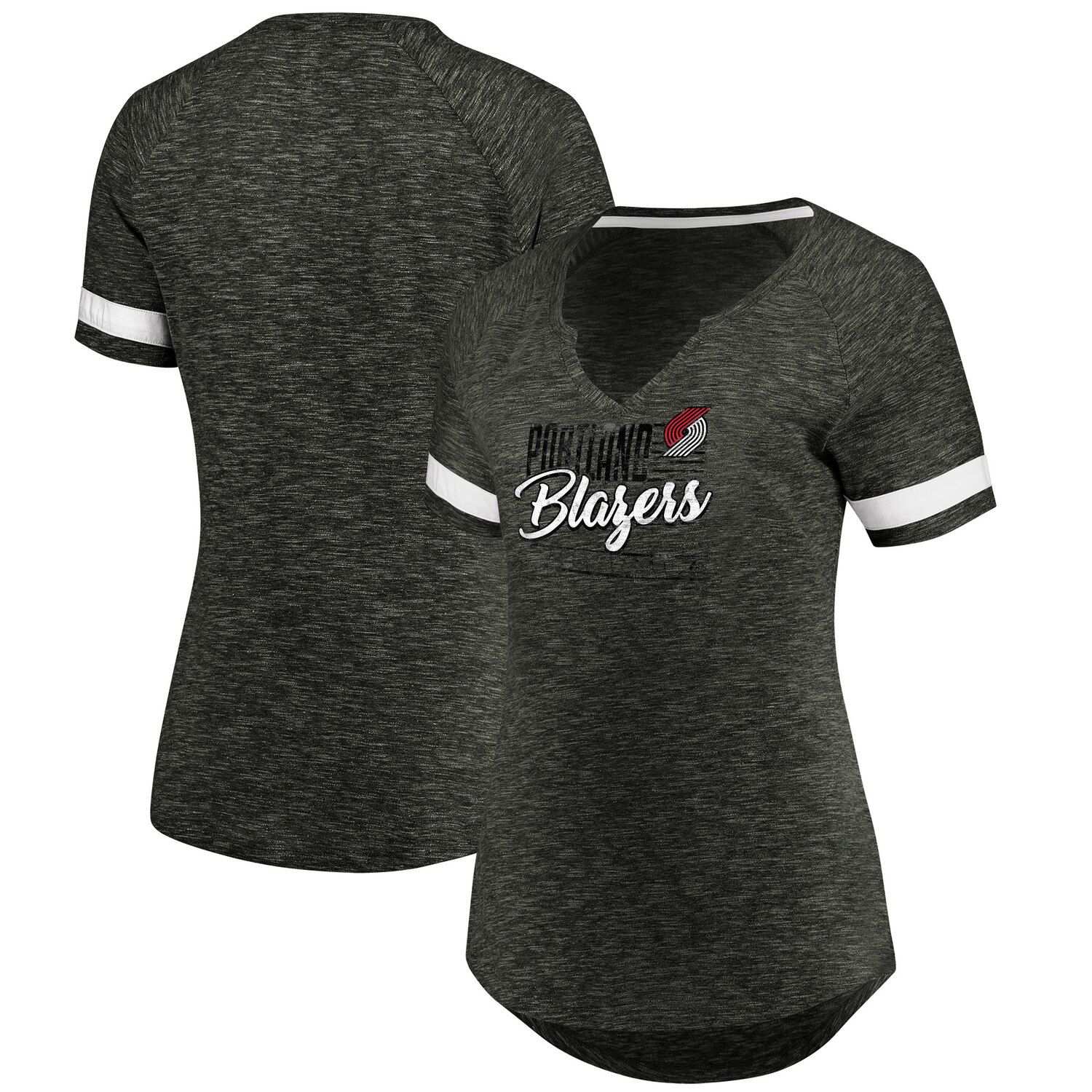 Women's Concepts Sport Red/Black Portland Trail Blazers Badge T