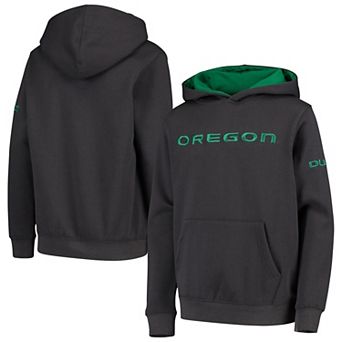 Youth Charcoal Oregon Ducks Big Logo Pullover Hoodie