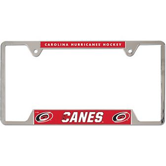 WinCraft Carolina Hurricanes Chrome Plated Metal License Plate Frame