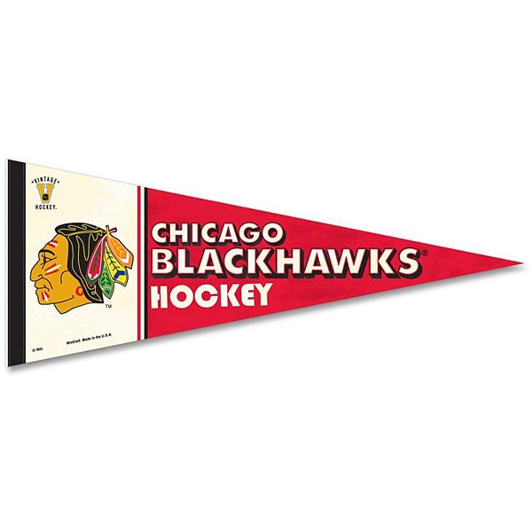 WinCraft Chicago Blackhawks 12" x 30" Vintage Retro Pennant