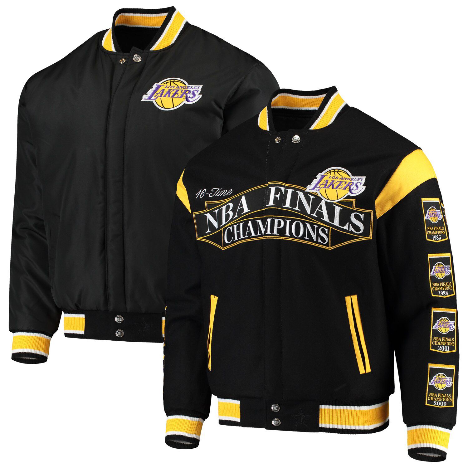 lakers jacket black