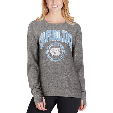 Women's Pressbox Heathered Gray North Carolina Tar Heels Edith Vintage ...