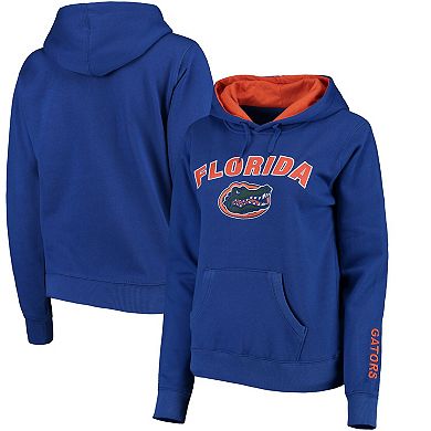 Women's Royal Florida Gators Arch & Logo 1 Pullover Hoodie