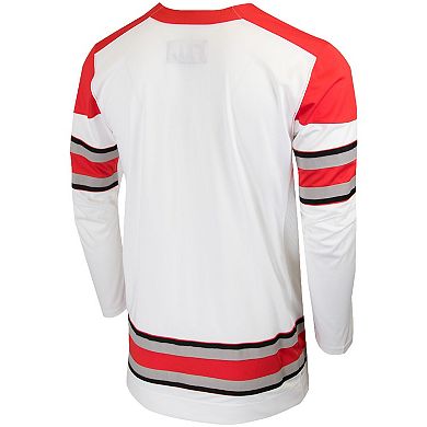 Men's Nike White Ohio State Buckeyes Replica College Hockey Jersey