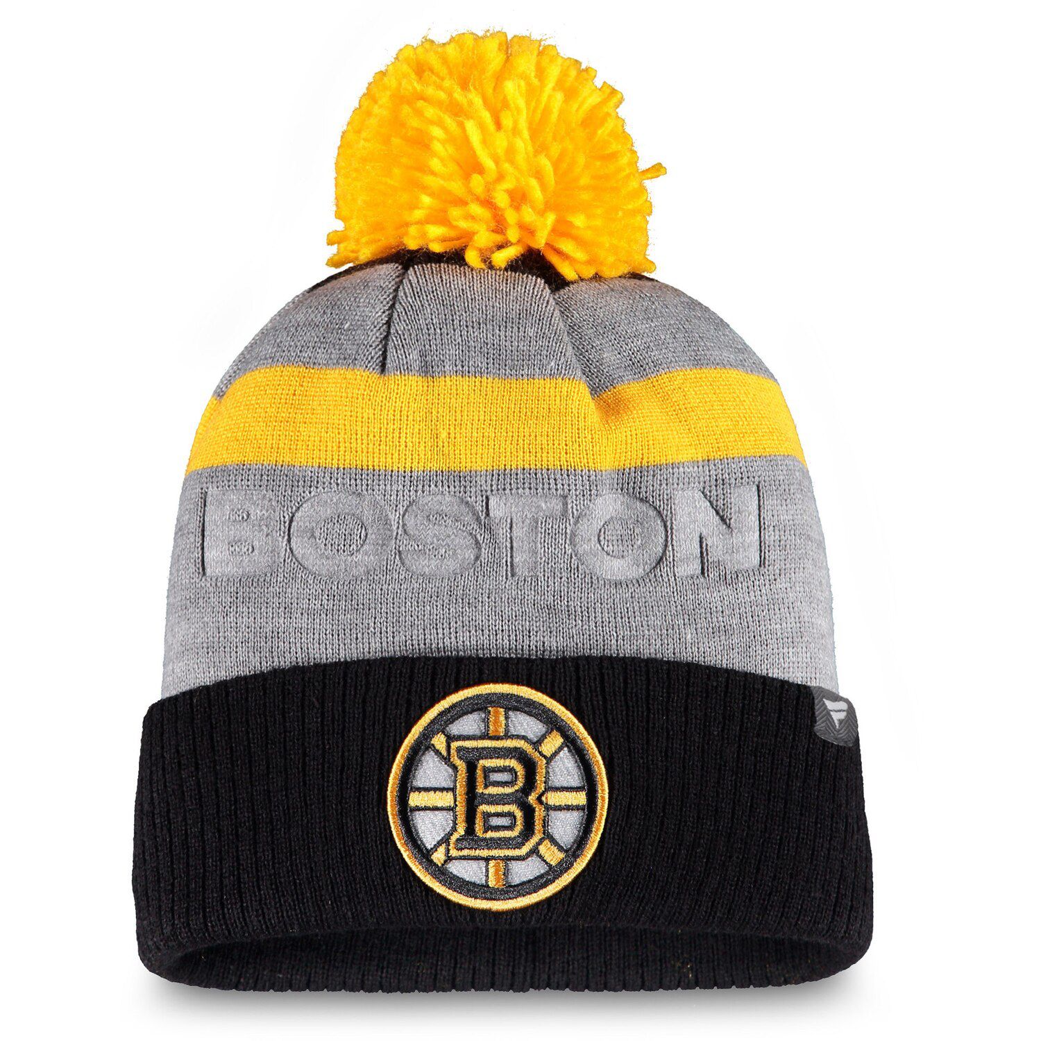 bruins pom hat