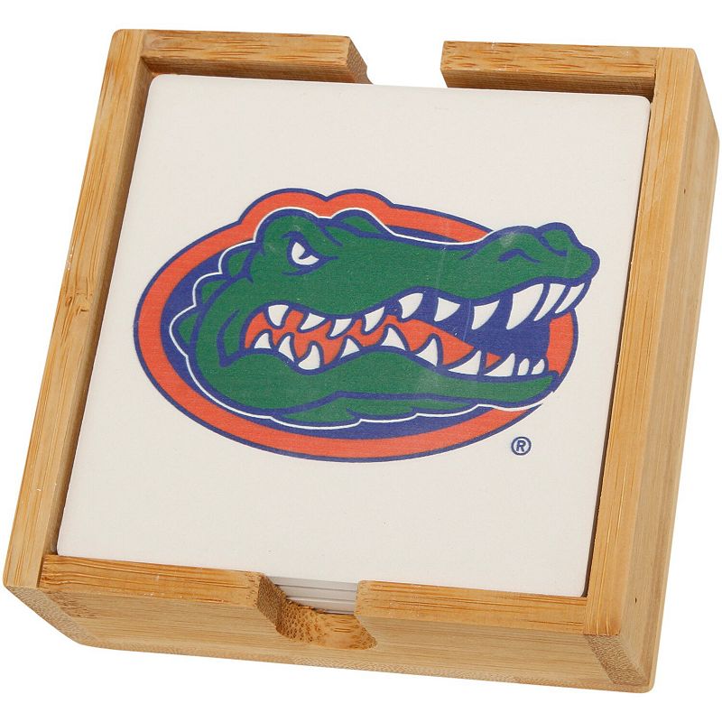 Florida Gators Four-Pack Team Logo Square Coaster Set, Multicolor