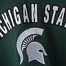 Women's Green Michigan State Spartans Arch & Logo 1 Pullover Hoodie