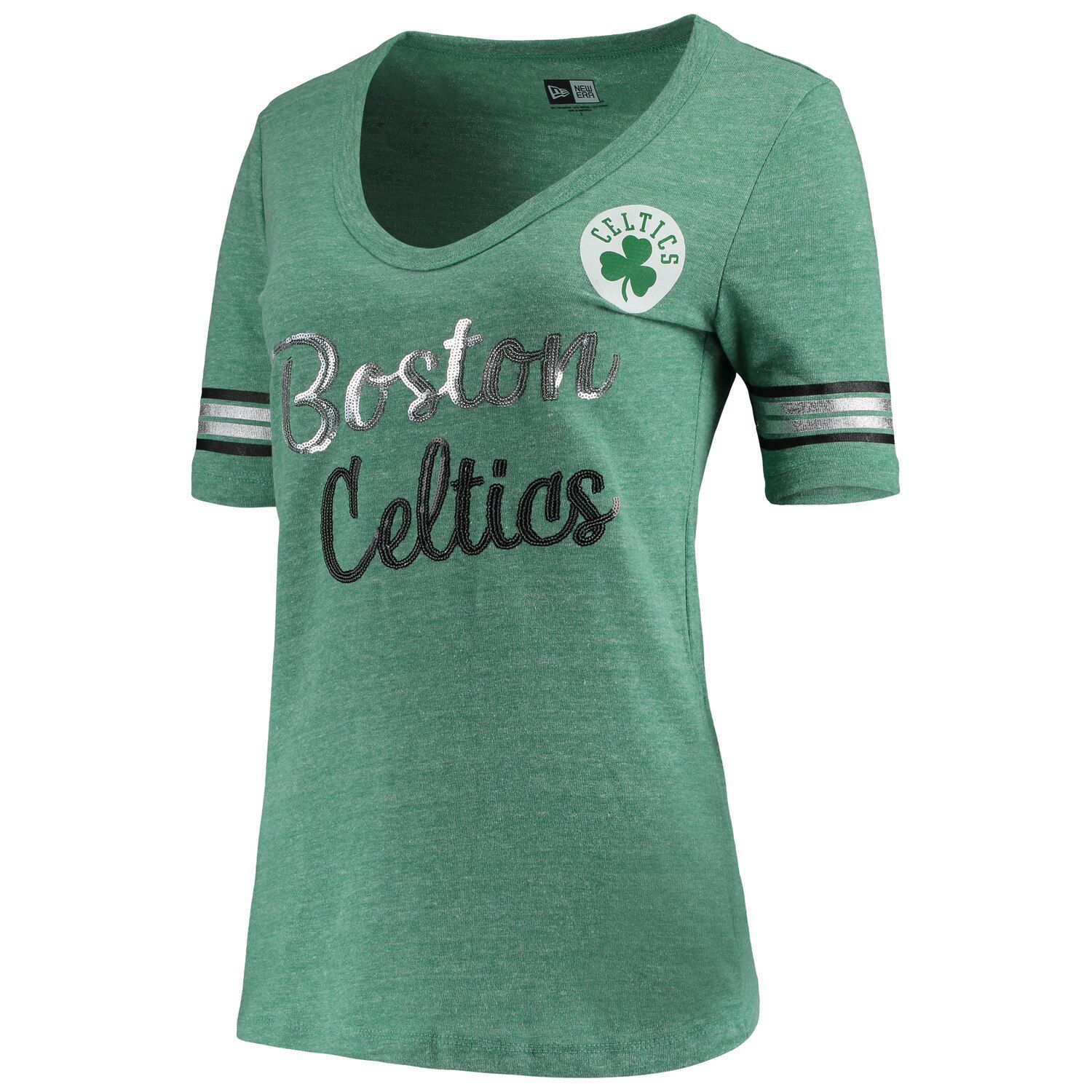 Boston Celtics Tri-Blend U-Neck Jersey 