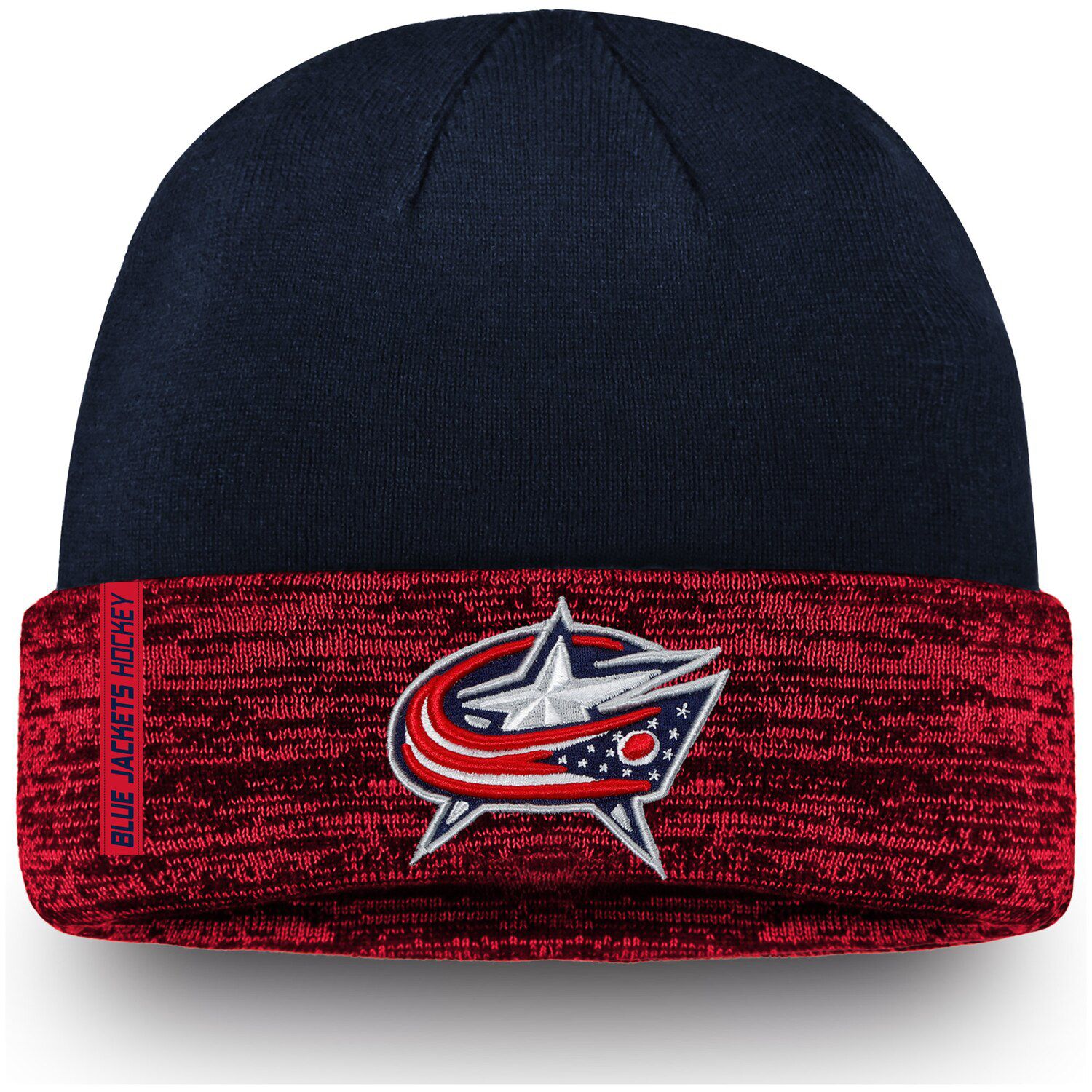 blue jackets knit hat