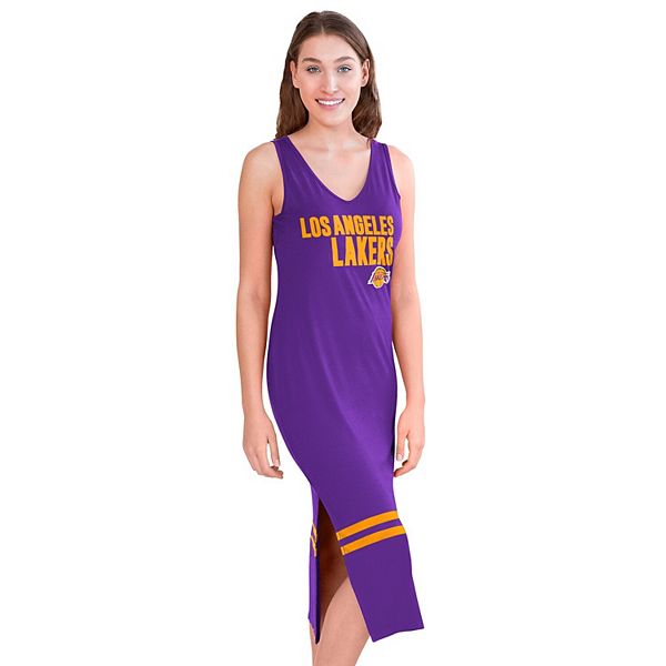 Women's Los Angeles Lakers G-III 4Her by Carl Banks Purple Opening Day Maxi  Dress