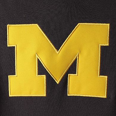 Women's Charcoal Michigan Wolverines Team Big Logo Pullover Hoodie