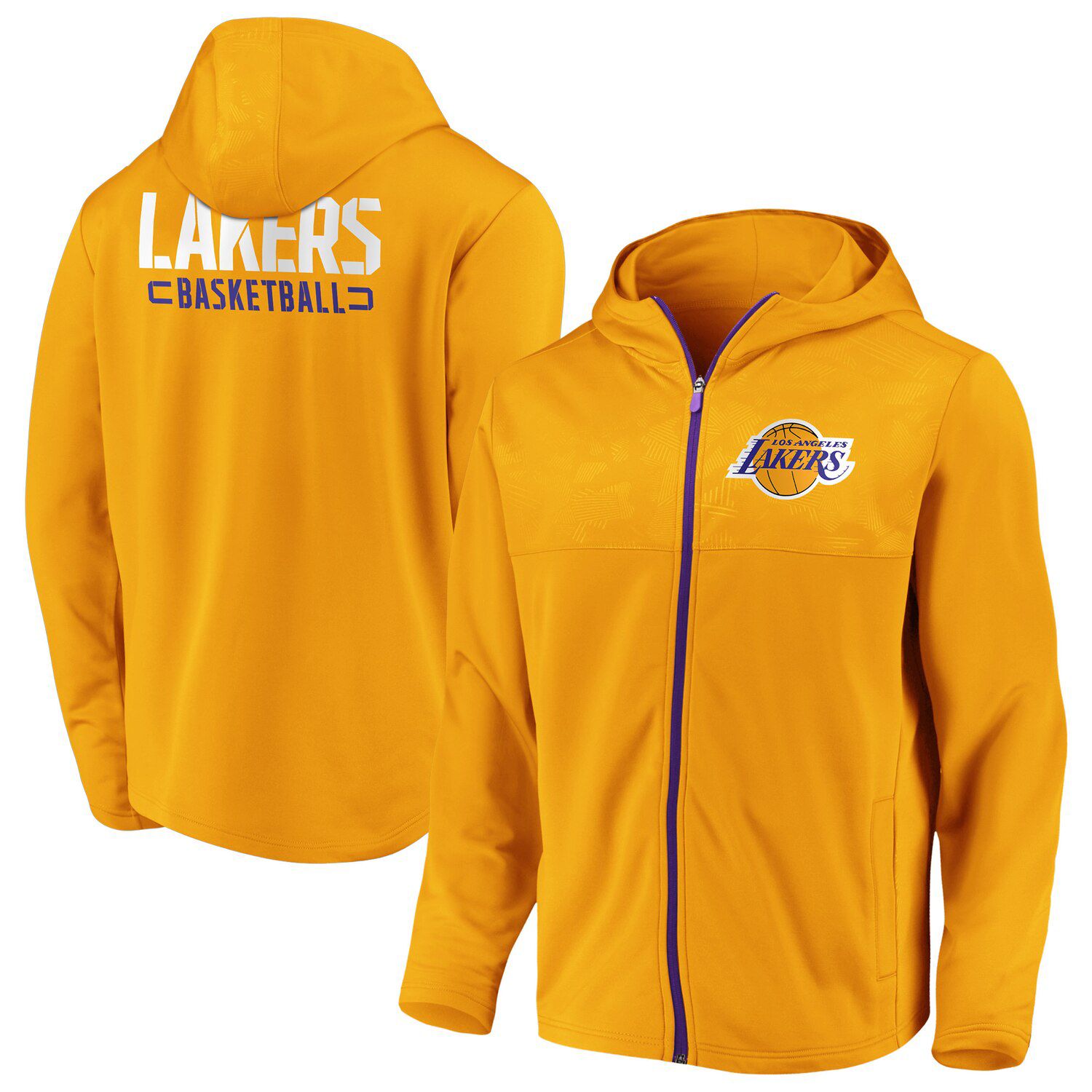 lakers full zip hoodie