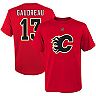 Youth Johnny Gaudreau Red Calgary Flames Player Name & Number T-Shirt