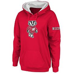 売れ筋商品|||コロシアム パーカー・スウェットシャツ アウター レディース Women's Gray, Red Wisconsin Badgers Aurelia Dip-Dye Quarter-Snap Pullover Hoodie Gray, Red University of Wisconsin Ladies Sweatshirts, Wisconsin