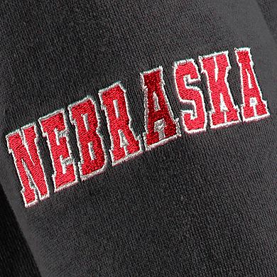 Youth Stadium Athletic Charcoal Nebraska Huskers Big Logo Pullover Hoodie