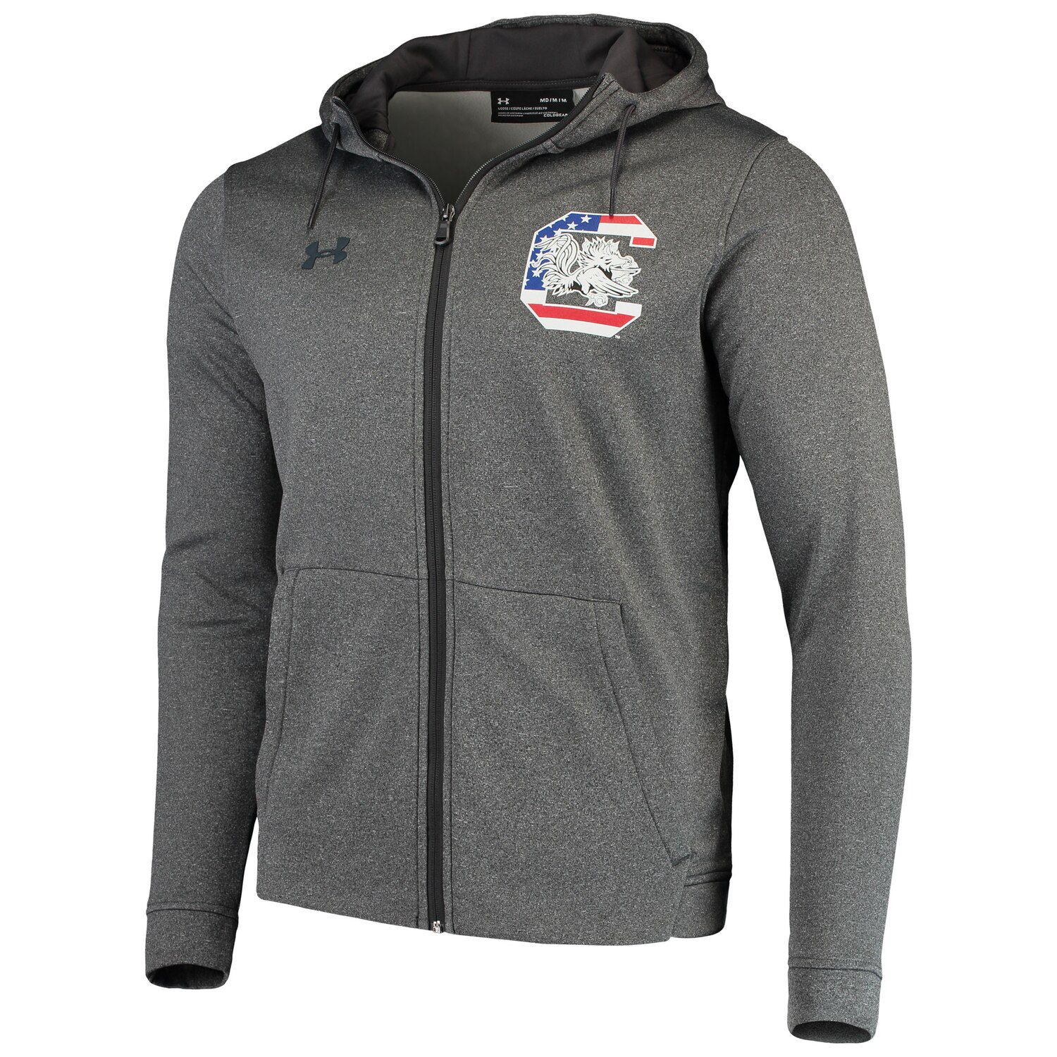 red white and blue under armour sweatshirt