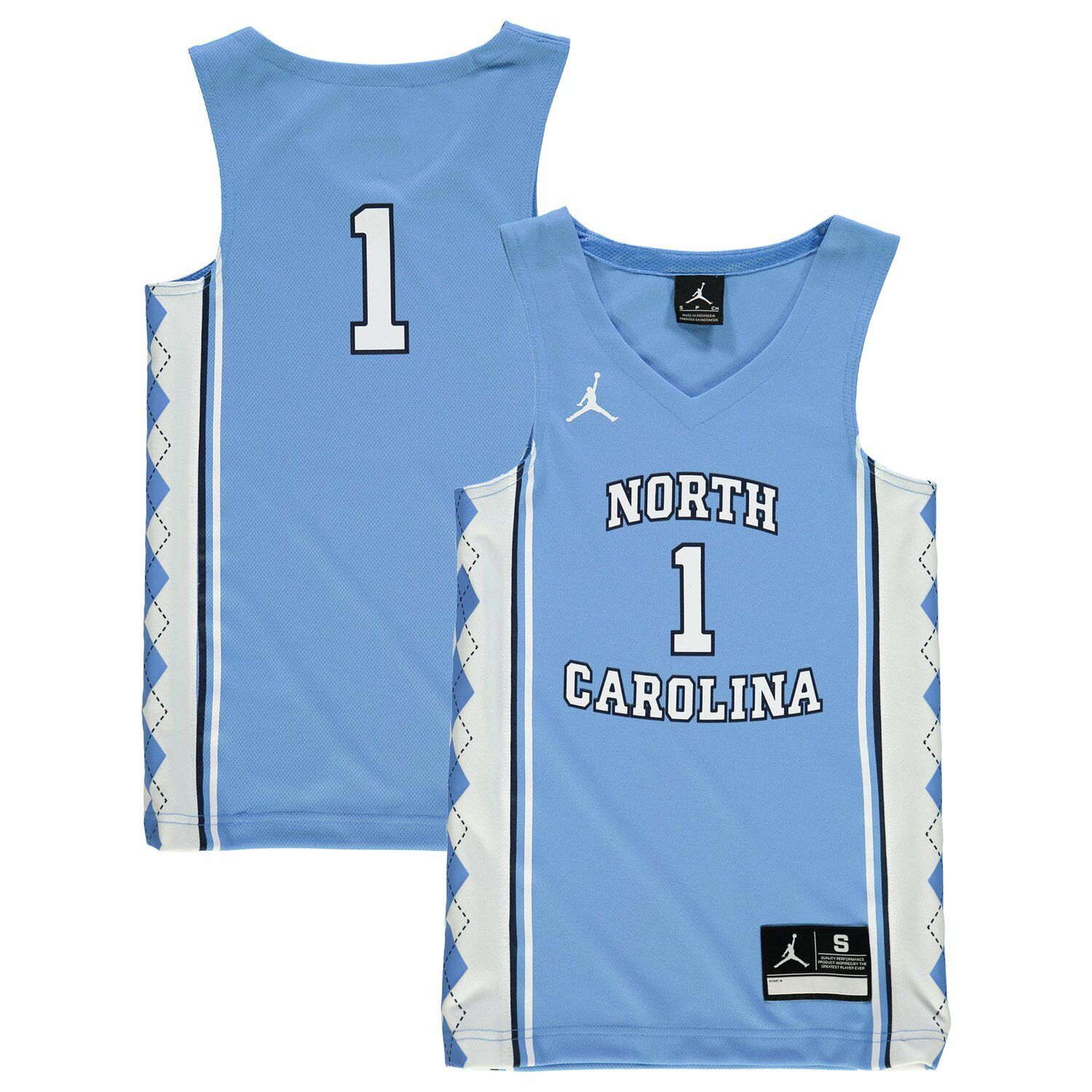 north carolina tar heels youth basketball jersey