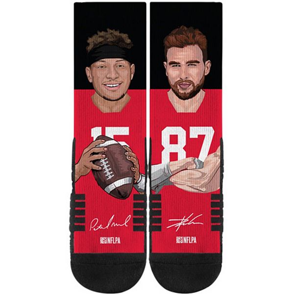 For Bare Feet Kids' Kansas City Chiefs Travis Kelce 87 Record Breaker Crew  Socks