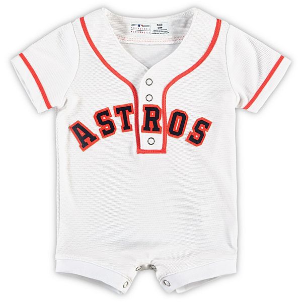 Newborn & Infant White Houston Astros Replica Romper