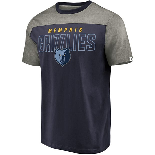 Men's Chicago Bears Fanatics Branded Navy/Heathered Gray Big & Tall Color  Block T-Shirt