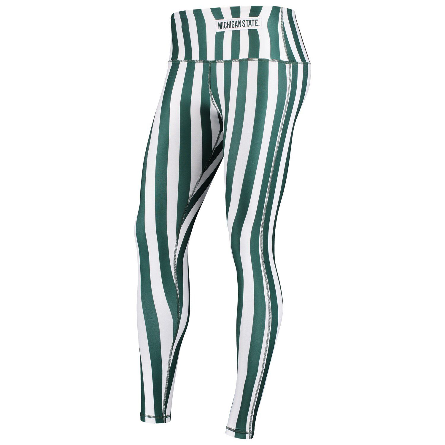 green and white striped leggings for adults