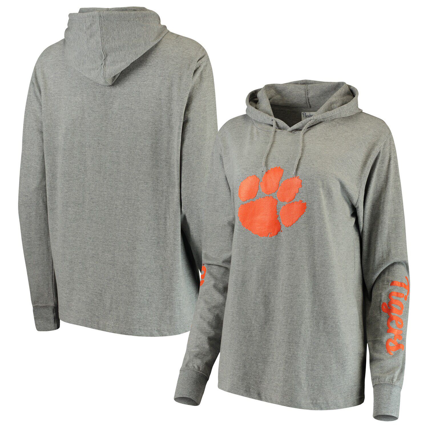 gray clemson hoodie