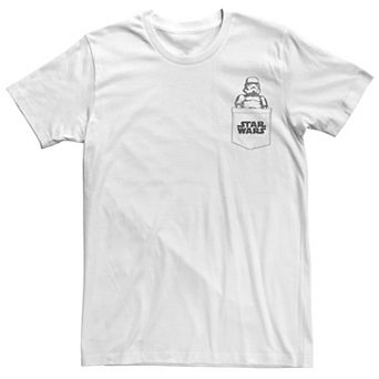 Men's Star Wars Stormtrooper Title Logo Pocket Tee