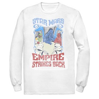 Men's Star Wars Empire Strikes Back Dark Side Meeting Long Sleeve Graphic Tee