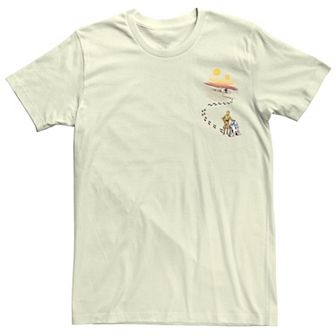 Men's Star Wars C-3PO R2-D2 Desert Footprints Tee