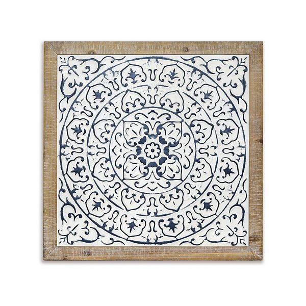 Belle Maison Medallion Framed Wall Decor