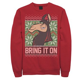 Disney's The Emperor's New Groove Kuzco Men's Bring It On Christmas Sweatshirt