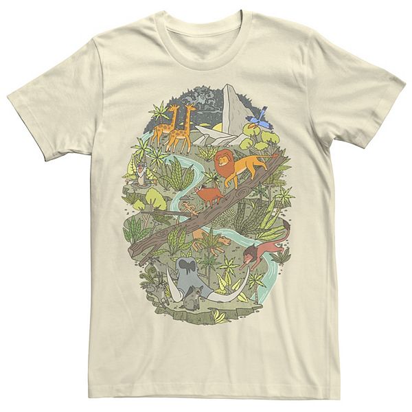 Men's Disney's The Lion King Pridelands Storybook Style Tee