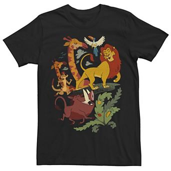 Disney's The Lion King Men's Friends Animated Portrait Tee