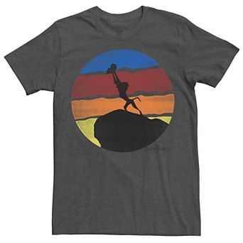 Men's Disney's The Lion King Rejoice Pride Rock Silhouette Tee