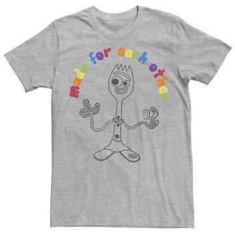 Disney / Pixar's Toy Story 4 Forky Men's Valentine's Day Couples Tee