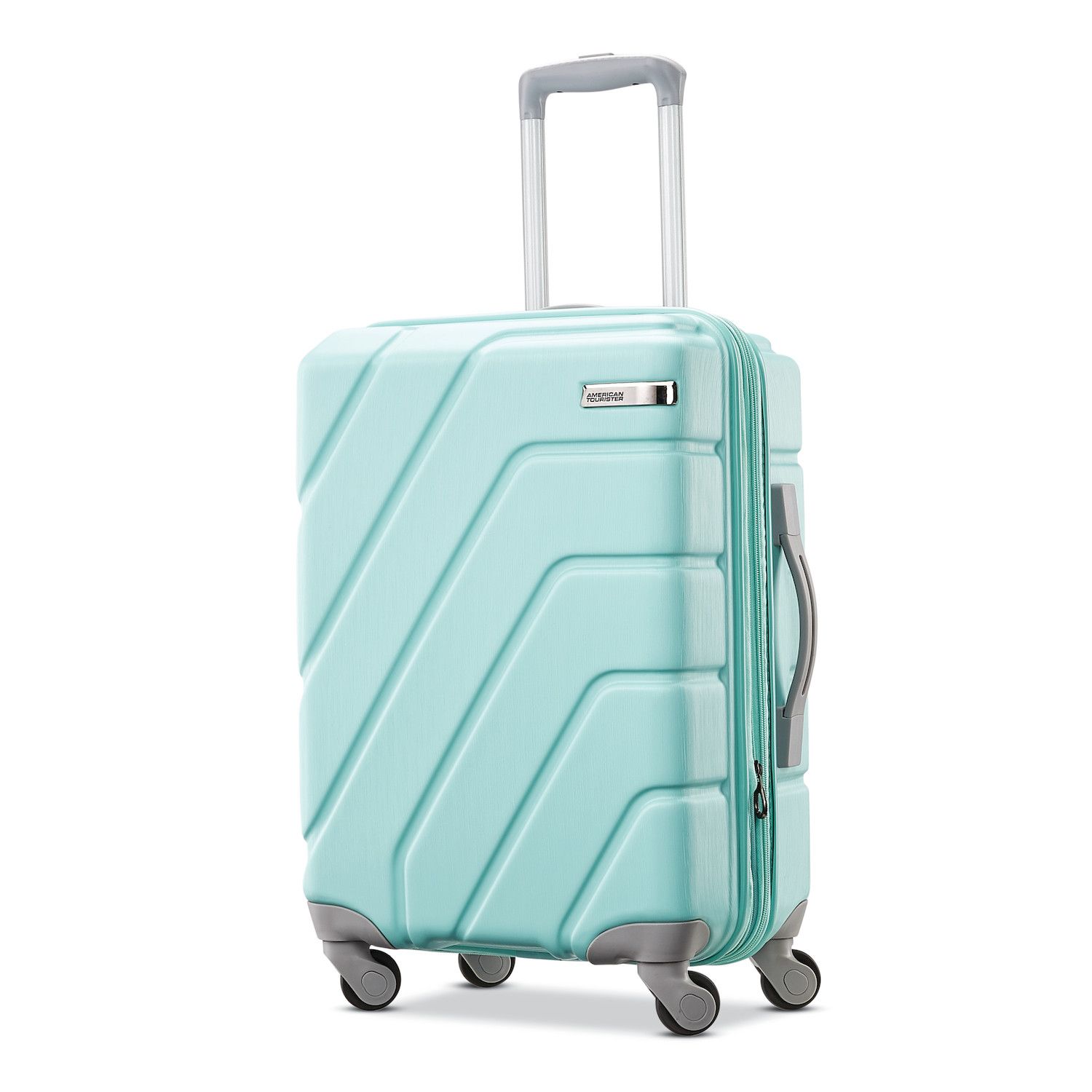 seafoam green luggage