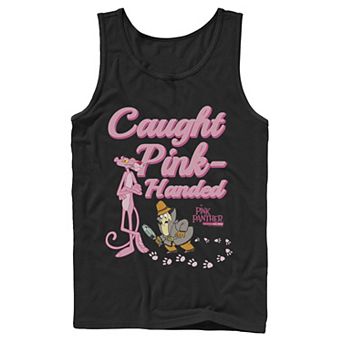 Men's Pink Panther Caught Pink-Handed Tank Top