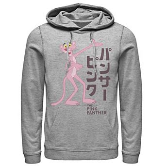 Men's Pink Panther Kanji Portrait Logo Graphic Hoodie