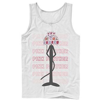 Men's Pink Panther Lampshade Silhouette Tank Top