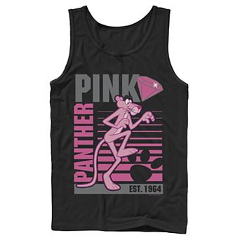 Men's Pink Panther Lined Portrait Tank Top