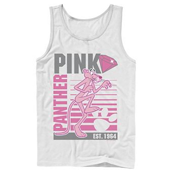 Men's Pink Panther Lined Portrait Tank Top